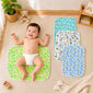 Fareto Nappy Changing Mat/Sleeping mats/Water Proof Bed Protector with Foam Cushioned for New Born Baby 4 Sheets (0-3 Months)(F115)