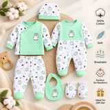 Fareto Baby Gift Set for Newborn Boys & Girls | 6-Piece Baby Clothing Set | Soft & Comfortable Wear(F819)