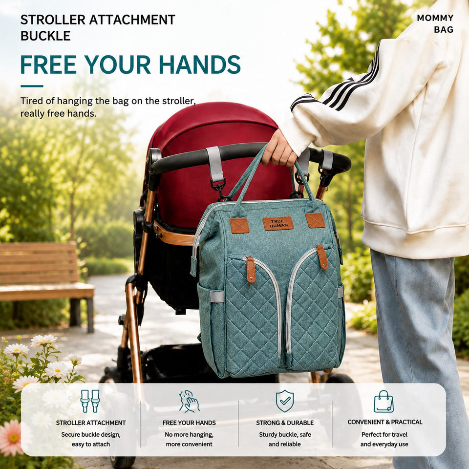 Fareto premium Quality Diaper Bag for Mother, Multipurpose Stylish Diaper Bag (Pack Of 1)(F633)