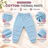 Fareto Baby Premium Winter Thermal Set | Front Open Full Sleeve Shirt & Pant | Soft, Warm & Comfortable | Pack of 2(F815)