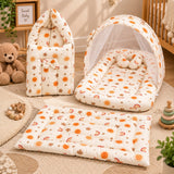 Fareto Newborn Baby 100% Muslin Cotton Sleeping Bag & Mosquito Net &Hand Carry Bed | Safe, Soft & Portable Baby Bed | Baby Bedding Set(0-1 Year)(F800)