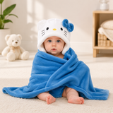 Fareto Super Soft Baby Hooded Towel – Cartoon Animal Design | Cozy, Lightweight & Skin-Friendly Swaddle for Newborns & Kids (Pack of 1)(F620)