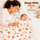 Fareto Newborn Baby 100% Muslin Cotton Bedding Set Combo | Sleeping Bag | Mattress with Net | Nest | Blanket | Hand Carry Bed & Bolster Set | (0-6 Months)(F812)