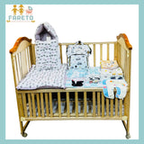 Fareto New Born Baby Premium Summer Essentials 54 In 1 Hospital  Combo (0-6 Months)(Crown Orange))