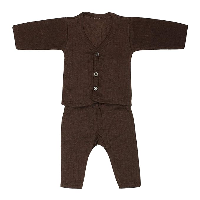 Fareto Baby front open winter suit thermal set (Pack of 3) Colours may vary FaretoBaby