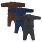 Fareto Baby front open winter suit thermal set (Pack of 3) Colours may vary FaretoBaby