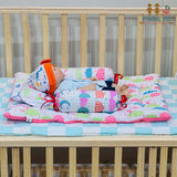 FARETO COMPLETE BEDDING SET ESSENTIALS COMBO FOR BABY (0-6 MONTHS)(PEACH SPRIAL)