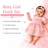 Fareto Cotton Fancy Frock for Baby Casual Half Sleeve Baby Girl Frock(F317)