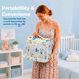 Fareto Baby Travel Friendly for Kids Portable Baby Comfortable Cushioning(0+6 Months)(GOOD NIGHT BLUE)(F380)