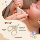 Fareto Newborn Baby Grooming Kit – 7 Pcs High Quality Infant Care Set with Hair Brush, Comb, Nail Clippers, Scissors, Tweezers, Finger Toothbrush & Nail Files – Safe Baby Essentials for Boys & Girls(F639)