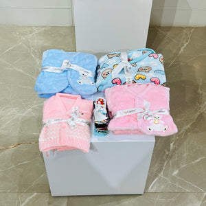 Fareto Premium Quality Baby Winter Essentials Pack of 73 In 1 Combo (0-3 Months)