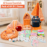 FARETO PREMIUM QUALITY ALL NEW BORN BABY HOSPITAL ESSENTIALS PACK OF 69 (0-6 MONTHS)(F349)