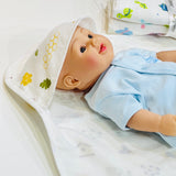 FARETO NEW BORN BABY PURELY MUSLINE DUBLE LAYER BLANKET( PACK OF 1)( SIZE 75CM * 75CM)(0-1 YEAR)