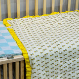 FARETO BABY MALMAL 100% COTTON SUPER SOFT SUMMER BLANKET (SIZE.110* 82)(0-2 YEAR)