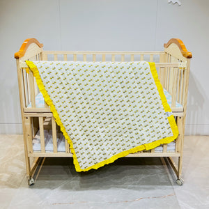 FARETO BABY MALMAL 100% COTTON SUPER SOFT SUMMER BLANKET (SIZE.110* 82)(0-2 YEAR)