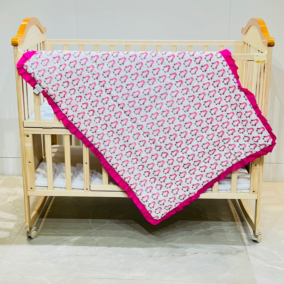 FARETO BABY MALMAL 100% COTTON SUPER SOFT SUMMER BLANKET (SIZE.110* 82)(0-2 YEAR)