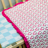 FARETO BABY MALMAL 100% COTTON SUPER SOFT SUMMER BLANKET (SIZE.110* 82)(0-2 YEAR)