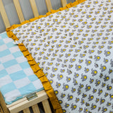 FARETO BABY MALMAL 100% COTTON SUPER SOFT SUMMER BLANKET (SIZE.110* 82)(0-2 YEAR)