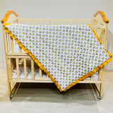 FARETO BABY MALMAL 100% COTTON SUPER SOFT SUMMER BLANKET (SIZE.110* 82)(0-2 YEAR)