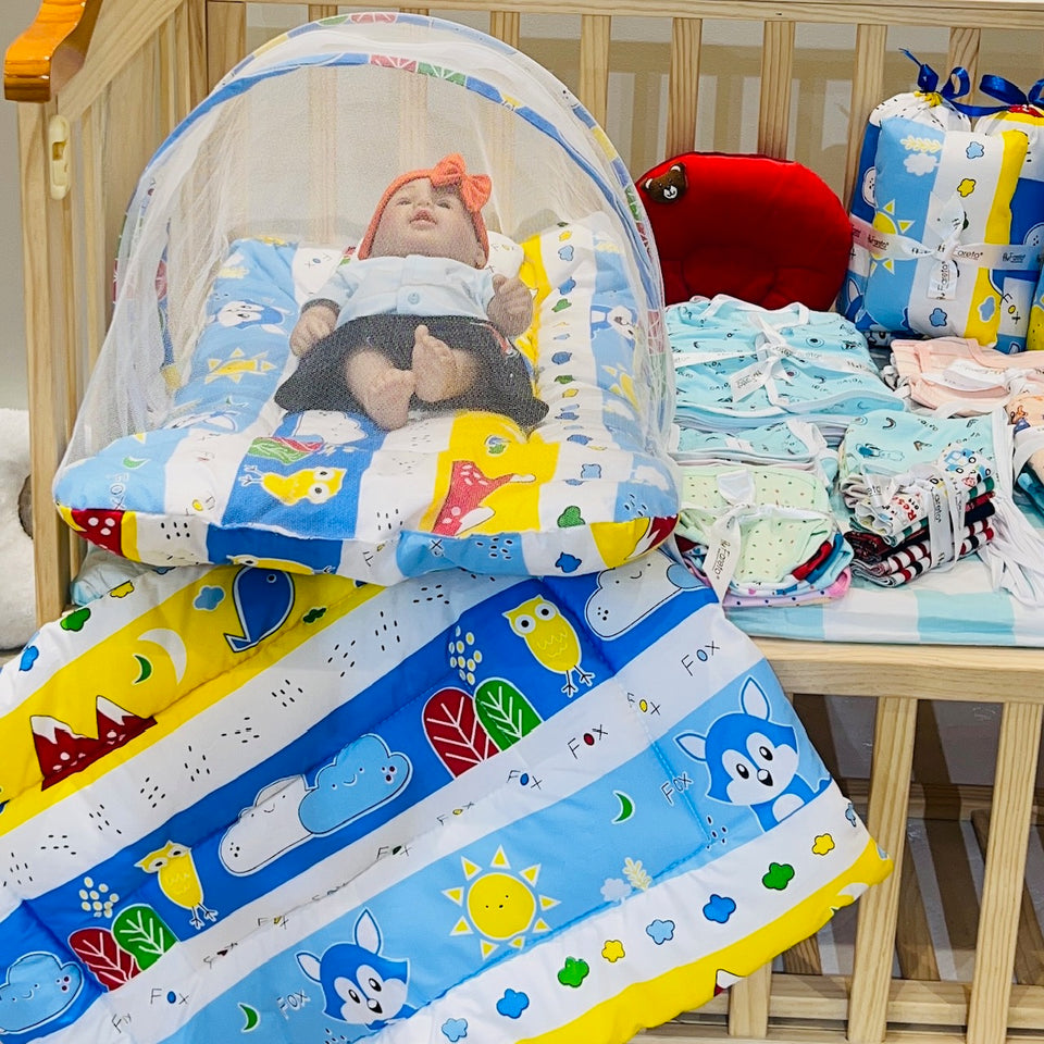 FARETO NEW BORN BABY SUMMER HOSPITAL ESSENTIALS 60 IN 1 (0-6M)