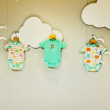 FARETO NEW BORN BABY SUMMER ROMPERS (PACK OF 3)(0-3 MONTHS)(COLOR AS PER THE AVAILABILITY)