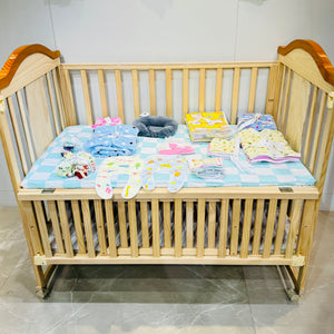 FARETO NEW BORN BABY WINTER ESSENTIALS 66 IN 1  NEW COMBO (0-6 MONTHS)(GREY MOON )