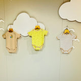 FARETO NEW BORN BABY SUMMER ROMPERS (PACK OF 3)(0-3 MONTHS)(COLOR AS PER THE AVAILABILITY)