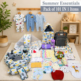 FARETO NEW BORN BABY PREMIUM QUALITY 101 SUMMER & MODERATE COMBO BABY ESSENTIALS ALL IN 1(0-6 MONTHS)(F353)