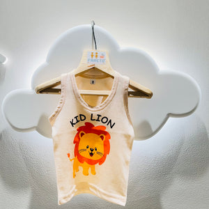 Fareto New Born Baby Cut Vest (Baniyan) Pack of 3 (L:29*B:21CM) (0-3 M)