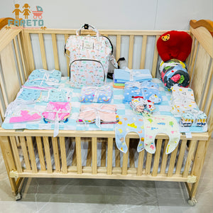 FARETO NEW BORN BABY PREMIUM QUALITY  WINTER  SEASON HOSPITAL ESSENTIALS 73 IN 1 (0-6 MONTHS) _ NURSERY BAG