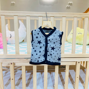 Fareto New Born Baby Summer Wear Front open 5 Cut Vest And 5 Half Sleeves Shirt (Pack of 10)