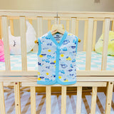 Fareto New Born Baby Summer Wear Front open 5 Cut Vest And 5 Half Sleeves Shirt (Pack of 10)