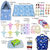 Fareto New Born Baby Premium Quality 54 In 1 Hospital Essentials Combo (0-6 Months)(F66)