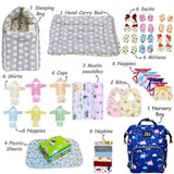 Fareto New Born Baby Premium Quality 54 In 1 Hospital Essentials Combo (0-6 Months)(F59)