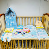 Fareto New born Baby Premium quality Monsoon And Winter Essentials Pack of 61(0-6 Month)(Color and designs may vary)