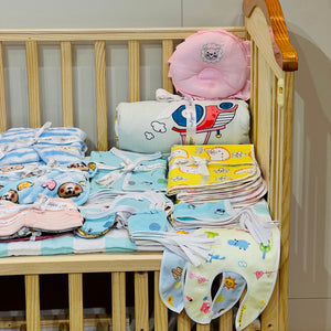 Fareto New Born Baby Monsoon Season  hospital essentials pack of 60 items (0-6 months)