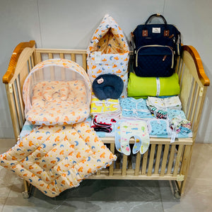 Fareto New Born Baby Hospital Essentials All season Use 58 In 1 Combo(0-6 Months)