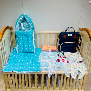 Fareto New Born Baby Premium Summer Essentials 54 In 1 Hospital  Combo (0-6 Months)