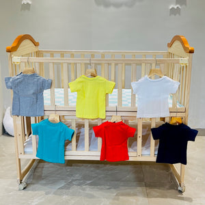 Fareto Baby Boy's & Baby Girl's Half Sleeves T-Shirt | Daily Wear T-Shirts(Pack of 6)(0- 4 Months)