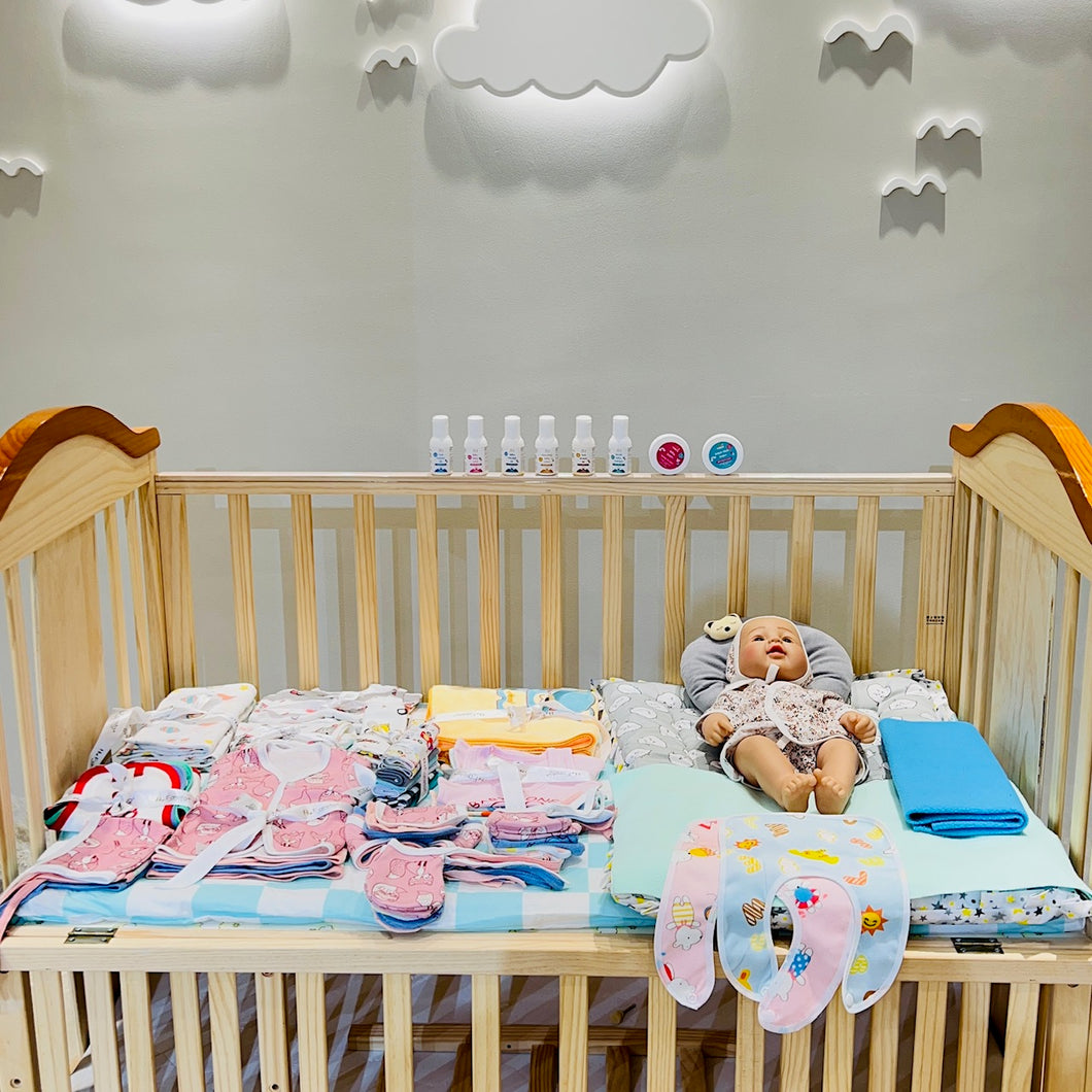 Fareto Baby Premium Quality Summer Essentials 61 in 1 (0-4 Months)