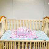 Fareto Complete Bedding Set essentials Combo For Baby (0-6 Months)(Cloud Line Pink)