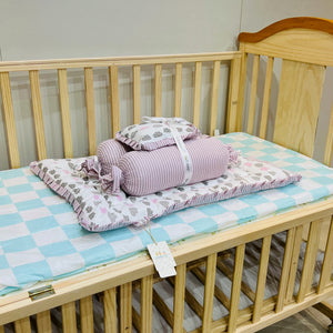 Fareto Complete Bedding Set essentials Combo For Baby (0-6 Months)(Cloud Line Lavender)