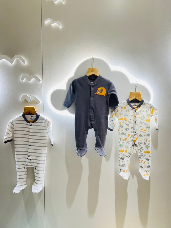 FARETO NEW BORN BABY WINTER ESSENTIALS 66 IN 1  NEW COMBO (0-6 MONTHS)(GREY MOON )