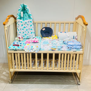 FARETO NEW BORN BABY MONSOON SEASON HOSPITAL ESSENTIALS PACK OF 66 ITEMS (0-6 MONTHS)