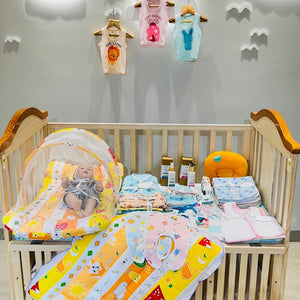 Fareto New Born Baby Summer Essentials 60 in 1 (0-6 Months)