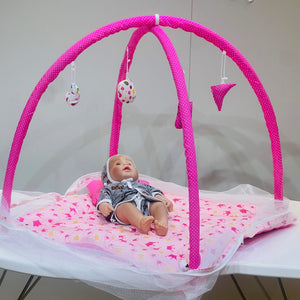 Fareto New Born Baby Bedding Play Gym Mattress with Net (0-6 Months)