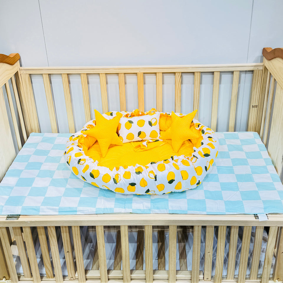 Fareto New Born Baby Bedding | Bed | Sleeping Bag | Essential (0-6 Months) (Pack of 15)