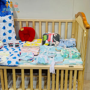 FARETO NEW BORN BABY MONSOON SEASON HOSPITAL ESSENTIALS PACK OF 66 ITEMS (0-6 MONTHS)