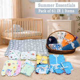 Fareto Baby Premium Quality Summer Essentials 61 in 1 (0-4 Months)(F265)