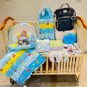 Fareto New Born Baby Hospital Essentials All season Use 58 In 1 Combo(0-6 Months)